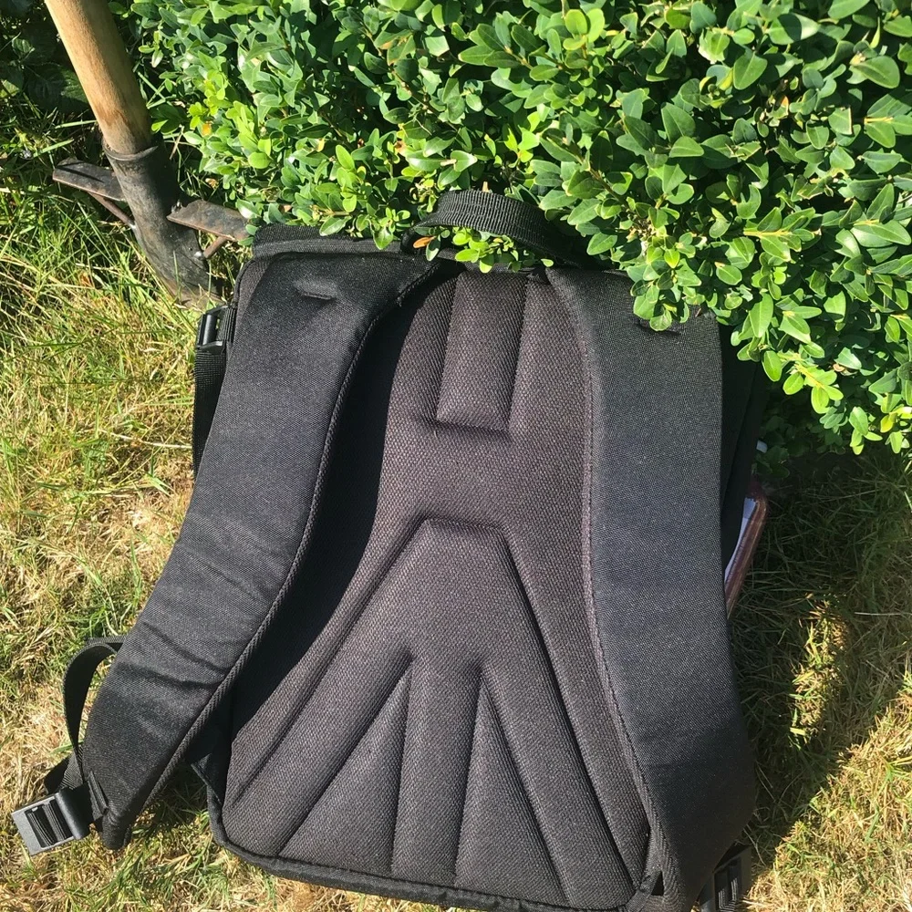 Manfrotto Bravo Men’s Black Buckle Flap Top Camera Backpack 13”